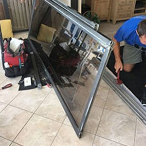 sliding glass door frame repair Fowler